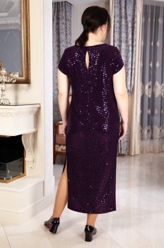 Платье Диор-2: Цвет баклажановый фото: #1