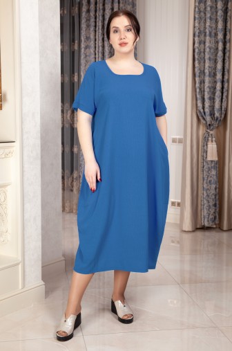 Платье Джина: Цвет синий фото: #1