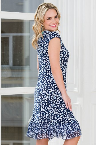 Сарафан «Виктория». Цвет: синий / голубой / серый фото: #1