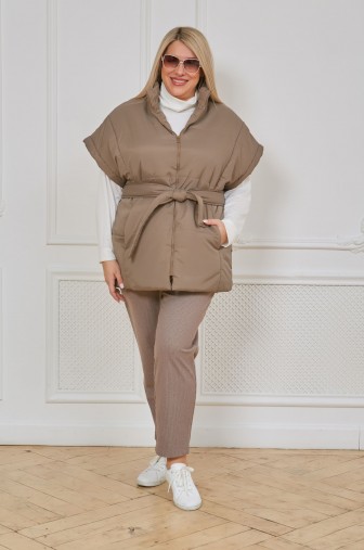 Фото: Жилет 1339: Цвет бежевый