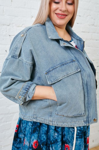 Куртка 1346: Цвет голубой фото: #1