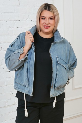 Фото: Куртка 1346: Цвет голубой