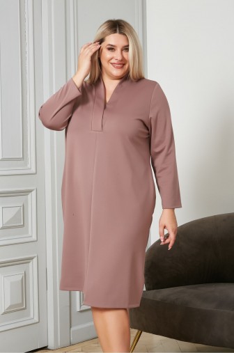 Фото: Платье 1255: Цвет коричнево-розовый