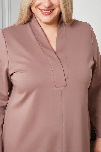 Платье 1255: Цвет коричнево-розовый фото: #1