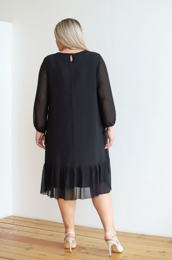 Платье 1289: Цвет угольный фото: #1