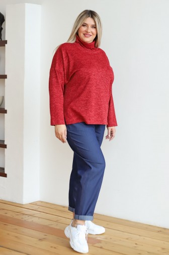 Водолазка 1333: Цвет красный фото: #1