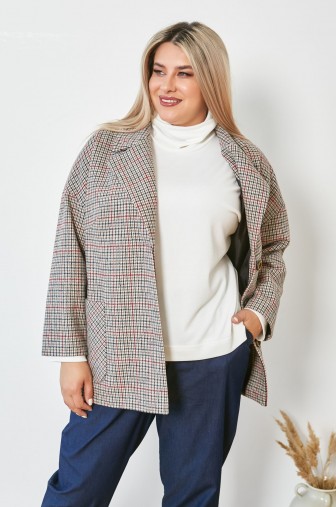 Жакет 1012: Цвет серо-коричневый фото: #1