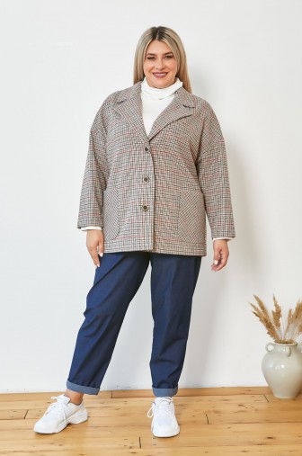 Жакет 1012: Цвет серо-коричневый фото: #1