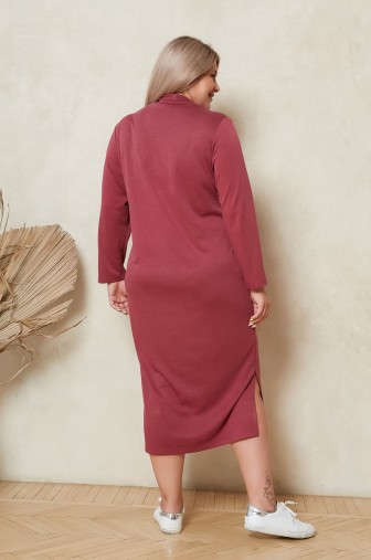 Платье 1297: Цвет бордовый фото: #1