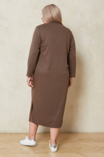 Платье 1297: Цвет коричневый фото: #1