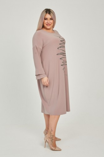 Платье 1278: Цвет капучино фото: #1