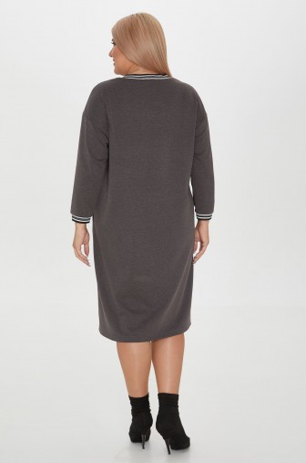 Платье 1241: Цвет серый фото: #1