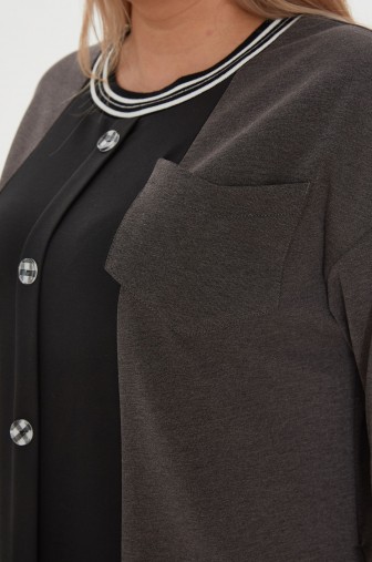 Платье 1241: Цвет серый фото: #1