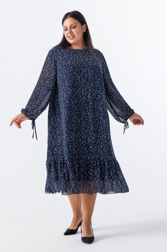 Платье 1289: Цвет темно-синий фото: #1