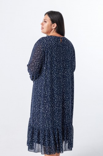 Платье 1289: Цвет темно-синий фото: #1