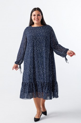 Фото: Платье 1289: Цвет темно-синий