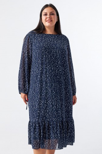Платье 1289: Цвет темно-синий фото: #1