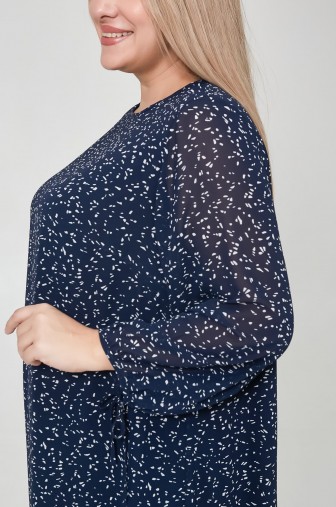 Платье 1289: Цвет темно-синий фото: #1