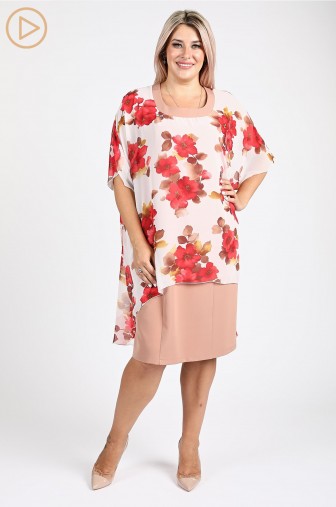 Платье 892: Цвет бежевый фото: #1