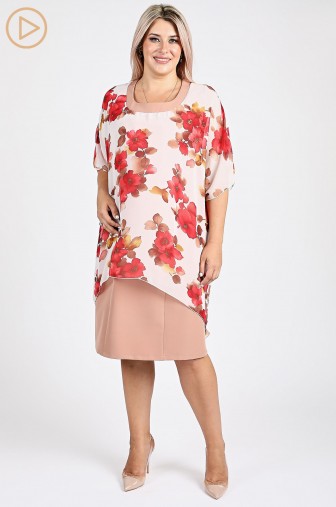 Фото: Платье 892: Цвет бежевый