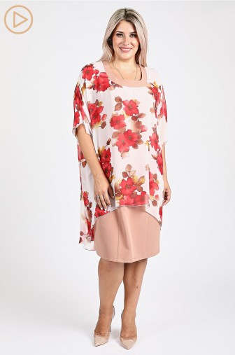 Платье 892: Цвет бежевый фото: #1