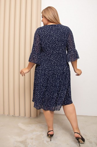 Платье 1383: Цвет темно-синий фото: #1
