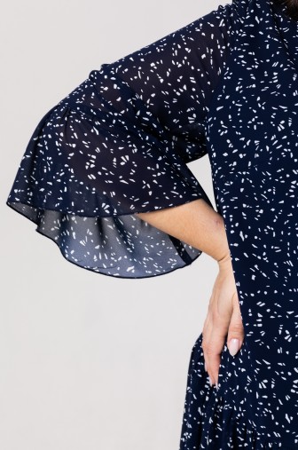 Платье 1383: Цвет темно-синий фото: #1