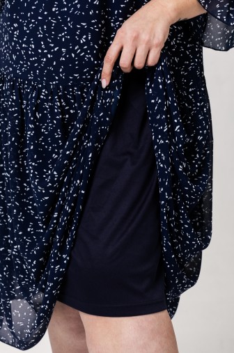 Платье 1383: Цвет темно-синий фото: #1