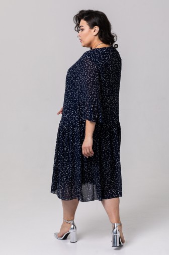 Платье 1383: Цвет темно-синий фото: #1