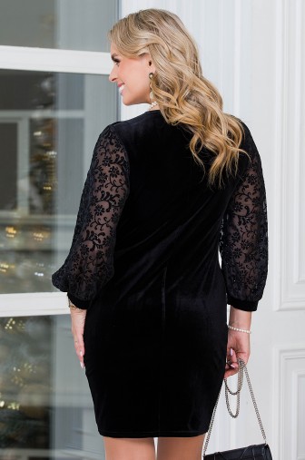 Платье «Флоренция». Цвет: чёрный / узор фото: #1