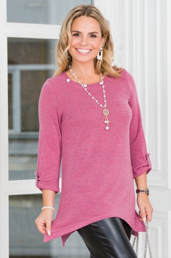 Туника «Луи». Цвет: брусничный фото: #1