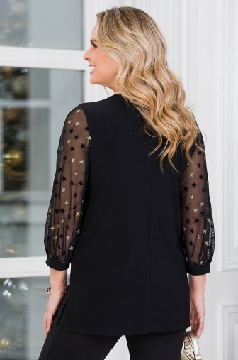 Туника «Кассандра». Цвет: чёрный / золото фото: #1
