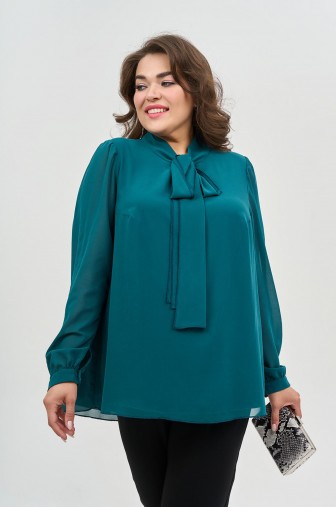 Фото: Блузка 1069: Цвет бирюзовый