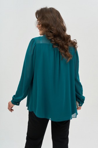 Блузка 1069: Цвет бирюзовый фото: #1