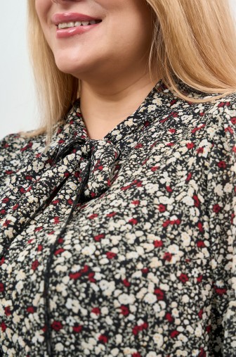 Блузка 1069: Цвет черно-белый фото: #1