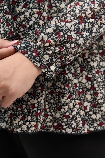 Блузка 1069: Цвет черно-белый фото: #1