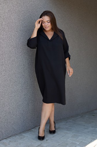 Платье 1302: Цвет черный фото: #1