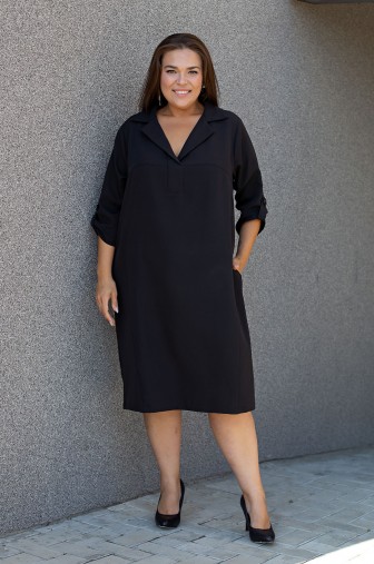 Платье 1302: Цвет черный фото: #1