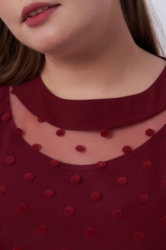 Платье 1157: Цвет бордовый фото: #1