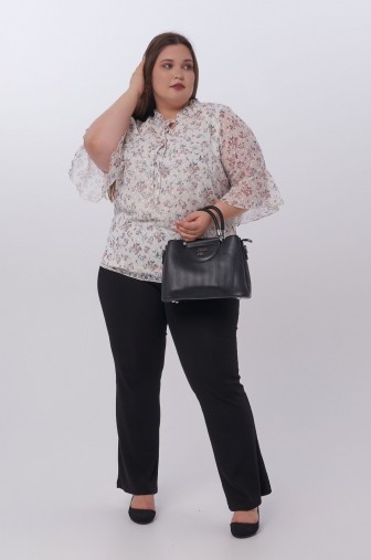 Блузка 1397: Цвет молочный фото: #1