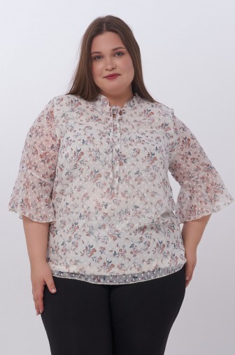 Фото: Блузка 1397: Цвет молочный