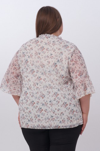 Блузка 1397: Цвет молочный фото: #1