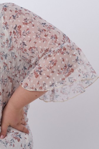 Блузка 1397: Цвет молочный фото: #1