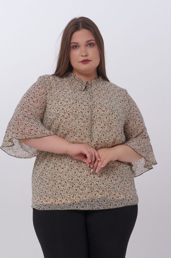 Блузка 1397: Цвет светло-зеленый фото: #1