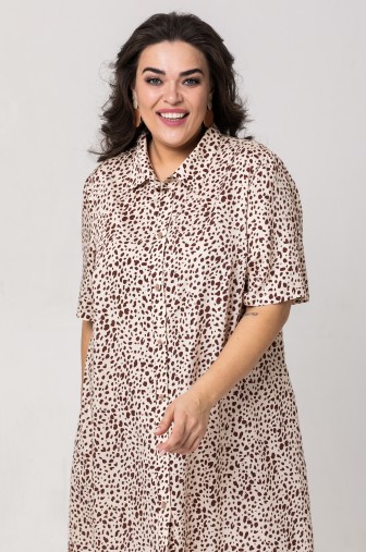 %Туника 1073: Цвет бежевый распродажа% фото: #1