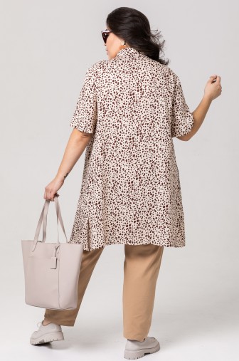 %Туника 1073: Цвет бежевый распродажа% фото: #1