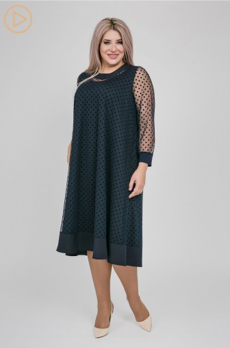 Платье 1157: Цвет темно-синий фото: #1