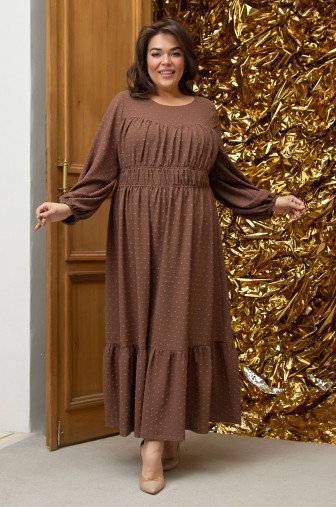 Фото: Платье 1391: Цвет коричневый