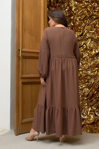 Платье 1391: Цвет коричневый фото: #1