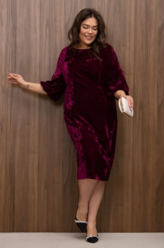 Платье 1382: Цвет бордовый фото: #1